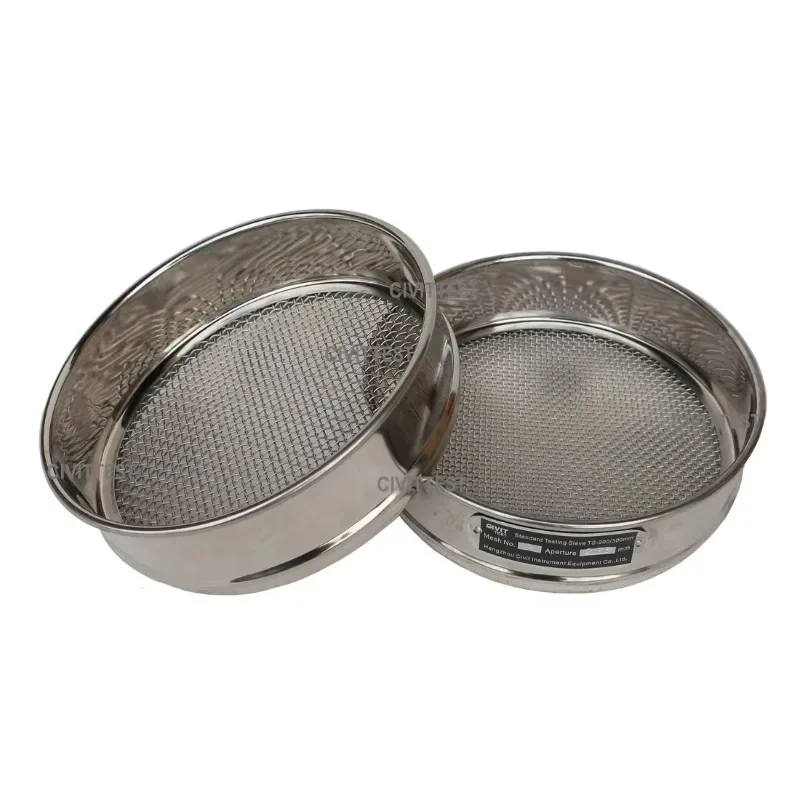Laboratory Stainless Steel Soil Aggregate Sand Test Screen Particle Analysis Manual Screen Group