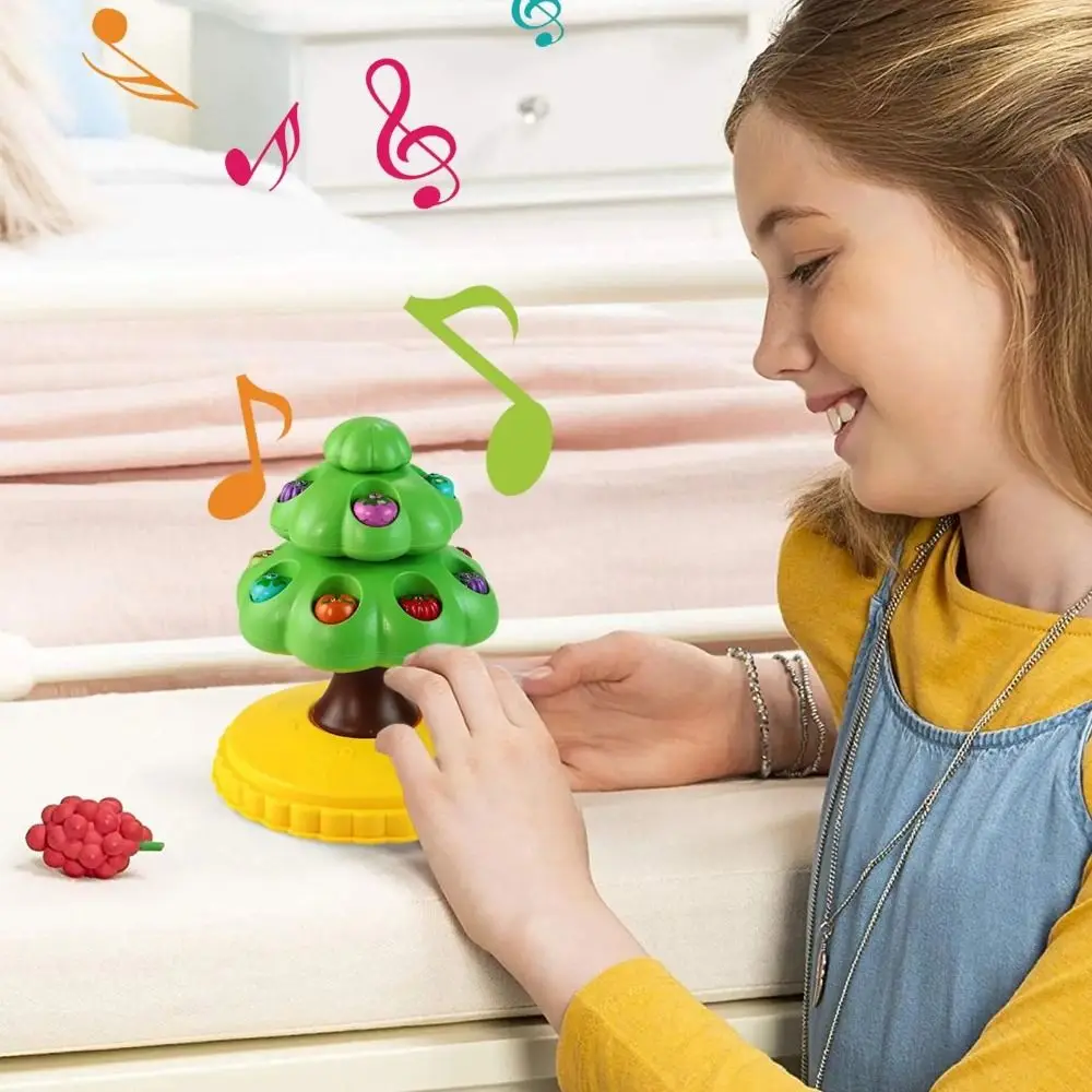 Magnetic Woodpeckers Pick Fruit Trees Fishing Dish Early Educational Rotating-Woodpecker Picking Fruit Trees Colorful Funny