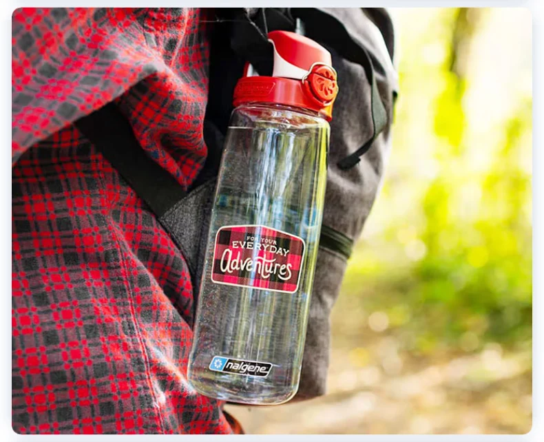 Nalgene 700ml Trinkflasche mit Klappverschluss, robuste Tritan-Sportflasche, auslaufsicher, geeignet für Camping, Wandern, Fitness, Reisen – Detail 13