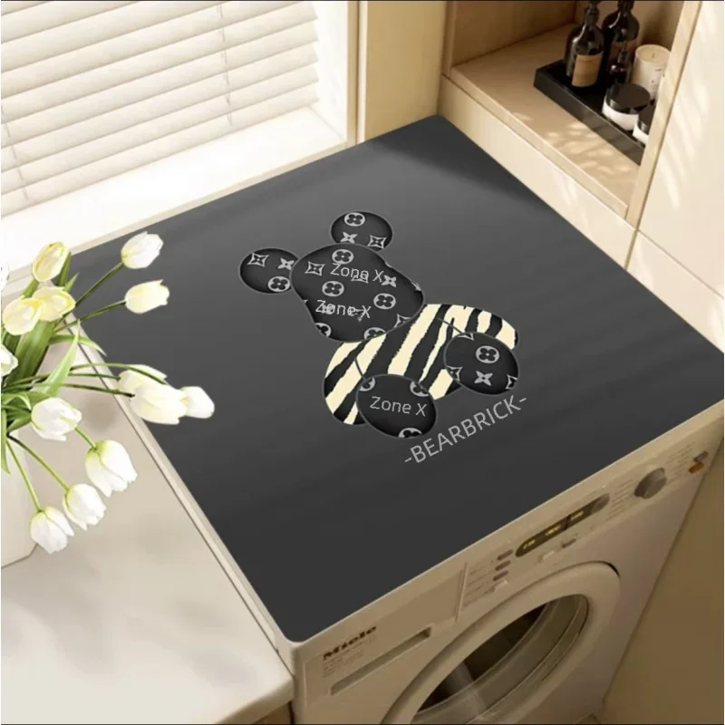 

Universal Waterproof Dust Cover - for Washing Machine, Refrigerator, Bedside Table | PVC Leather Mat | Home Appliance Protector
