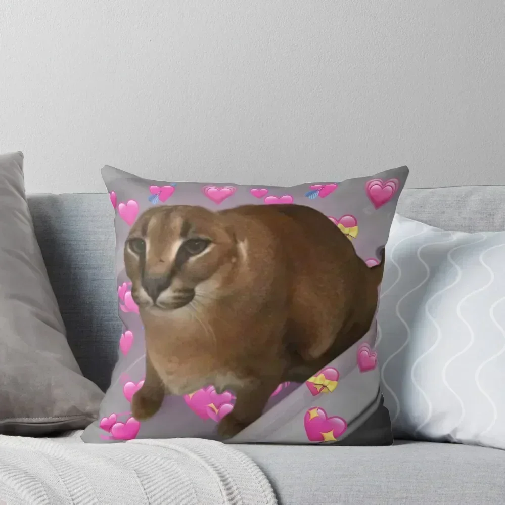 

Wholesome Floppa Throw Pillow Pillows Aesthetic Custom Cushion Cushions Home Decor Custom Cushion Photo pillow