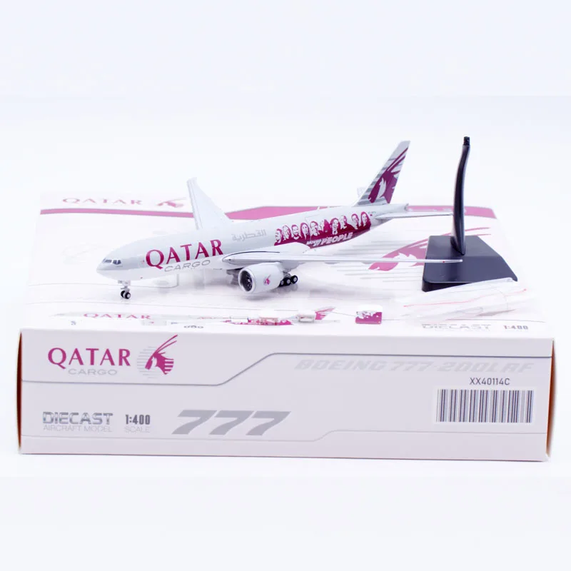 XX40114C Alloy Collectible Plane Gift JC Wings 1:400 Qatar Cargo \