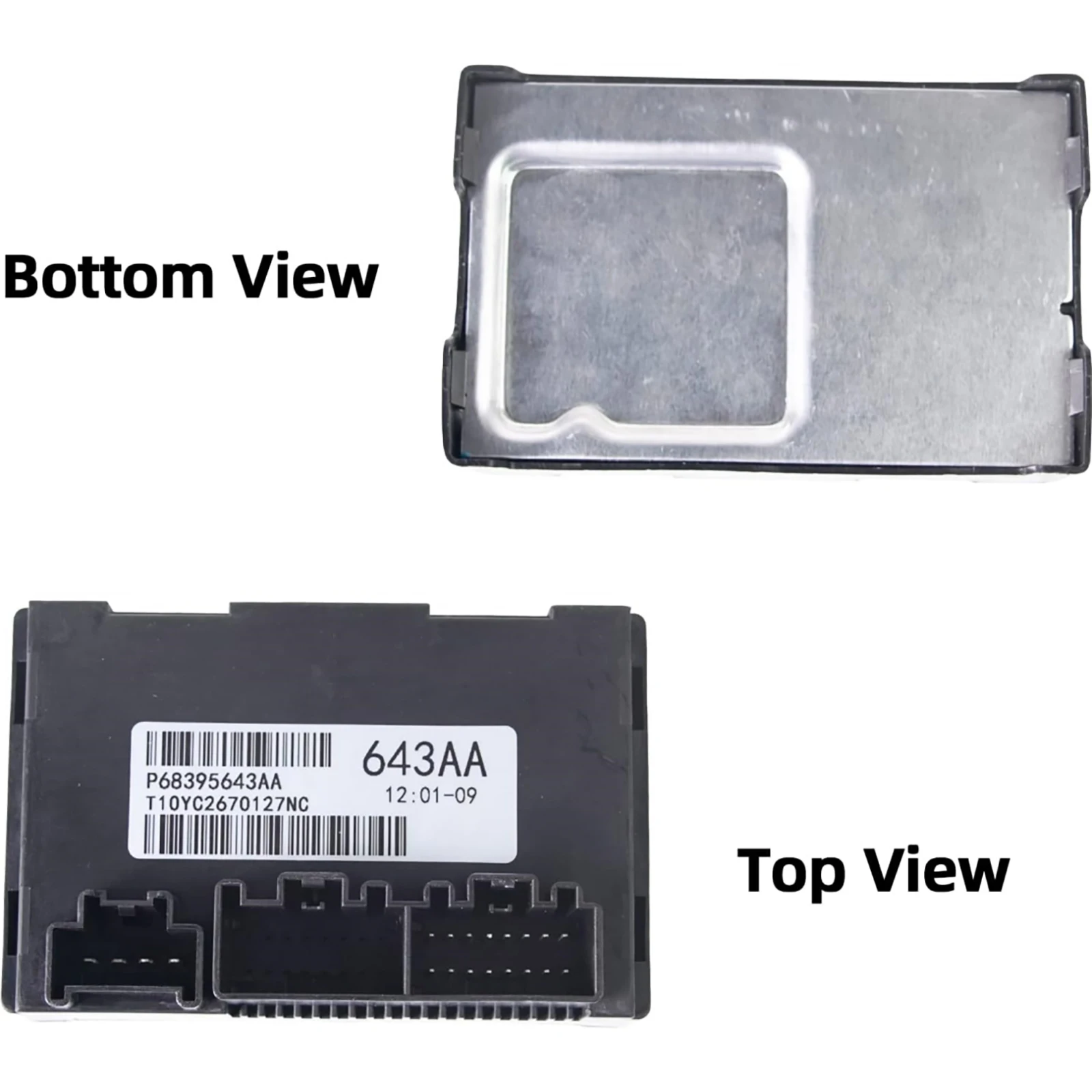 Imagem -02 - Transferência do Carro Preto Case Substituição do Módulo de Controle Jeep Grand Cherokee Auto Acessórios Novo 68395643aa Dodge Durango 1pc