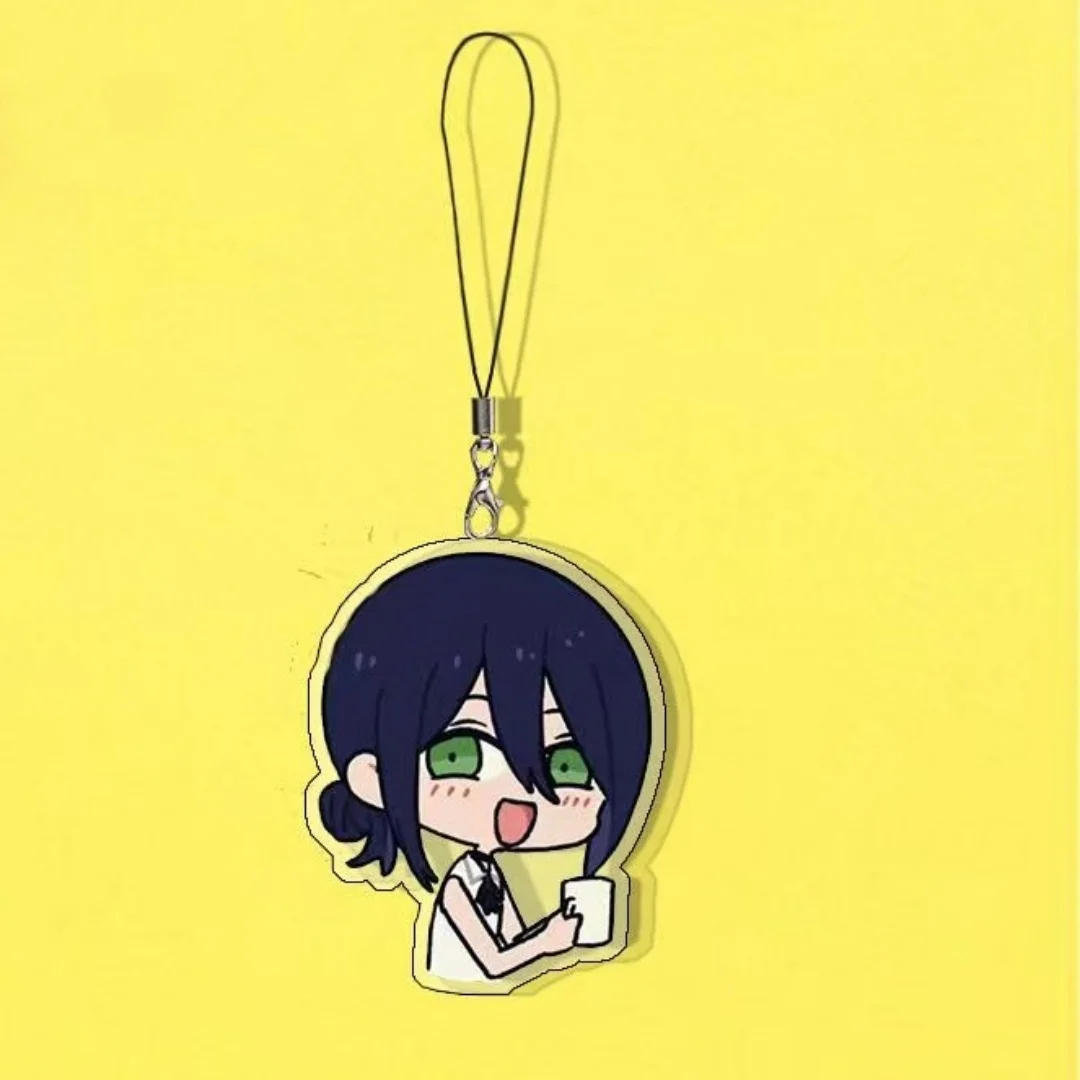 5pcs/set Anime Reze Cosplay Keychain Kawaii Unisex Acrylic Keyring Key Chain Phone Chain Bag Ornament Decoration Prop