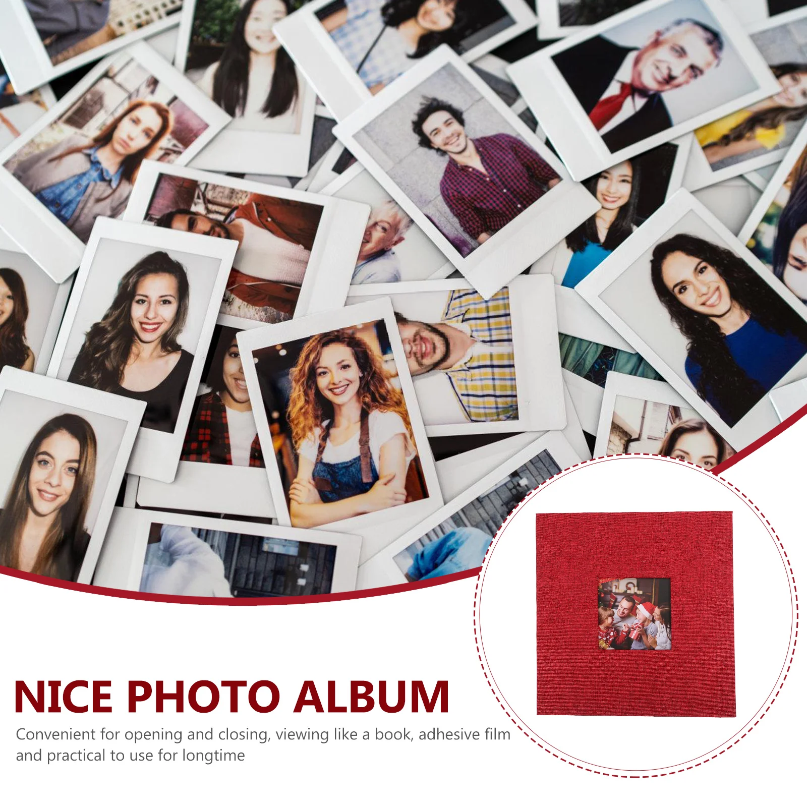 

16 inch Linen Photo Album Self Adhesive Pages Scrapbook Memory Picture Wedding Birthday Collecting Album Storage