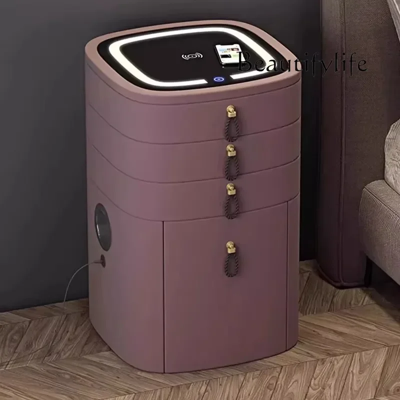 

YX Nordic Style Round Vanity Table Beauty Storage Modern Multifunctional Dressers Fashion Design Oriented Coiffeuse Home Furnitu