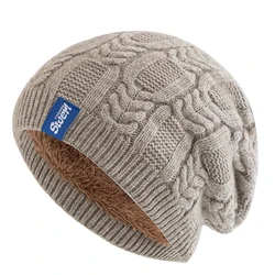 New Unisex Fashion Slouchy Beanie Hat Warm Cap Soft Winter Hat For Men Women Outdoor Thicken Ski Sports Knitted Hat