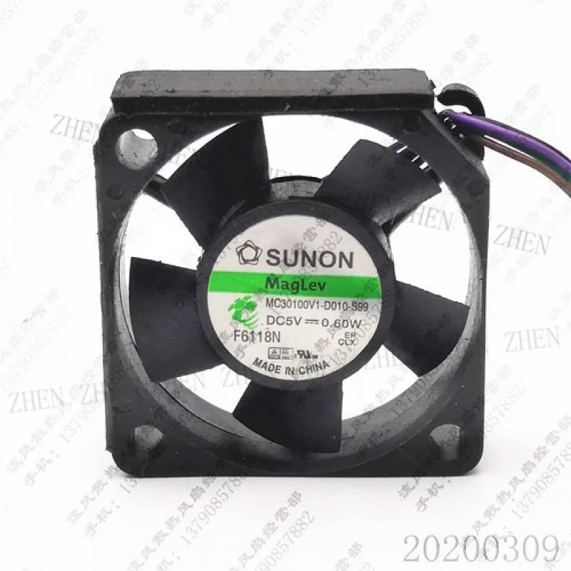 

Y ДЛЯ SUNON MC30100V1-D010-S99 5 В 3010 3 см ШИМ 4-контактный охлаждающий вентилятор