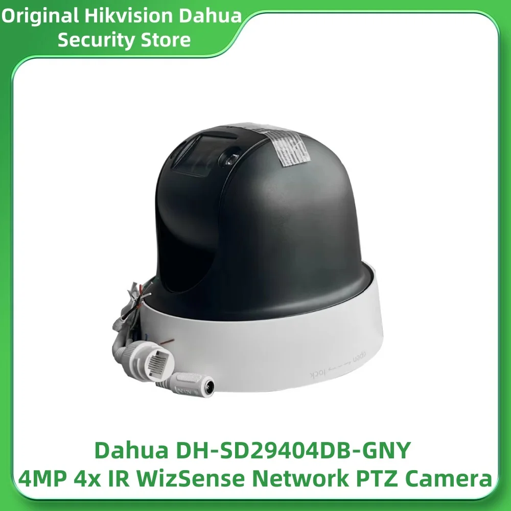 Dahua SD29404DB-GNY 4MP 2.8mm-12mm Lens 4x IR WizSense Network PTZ Camera IR 50m 4x Optical Zoom Built-in Mic PoE SMD 3.0 WDR