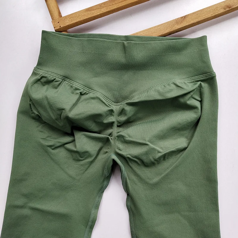 Naadloze cropped leggings voor dames - Peach Butt-Enhancing & Lifting voor yoga, hardlopen & fitness