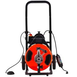 WeWork Pipe Cleaning Machine Drain Cleaner 50/75/100ft x 3/8 in & 1/2 in  3/4 in Sewer Snake