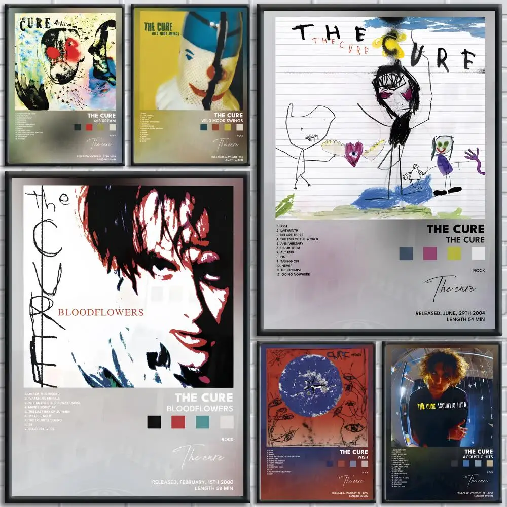 

Rock Band The C-Cure Poster Trendy And Easy-to-Apply Wall Art Stickers For Home Decor And Dorm Room Walls