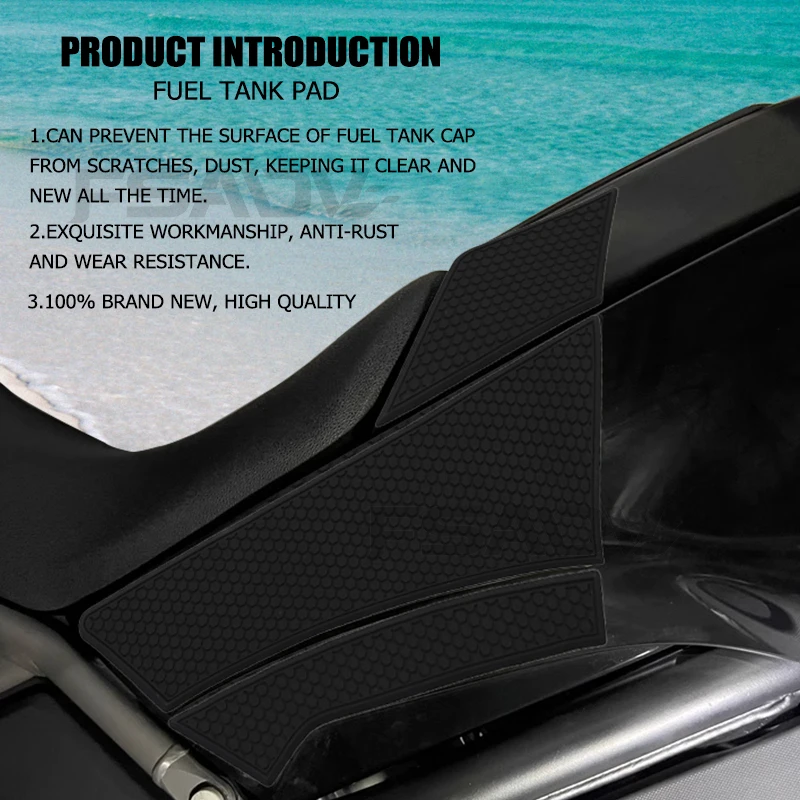 For CFMOTO 450MT 450 MT 450 MT450 2024 2025 Motorcycle Accessories Rubber Gas Tank Decoration And Protection Fuel Tank Stickers