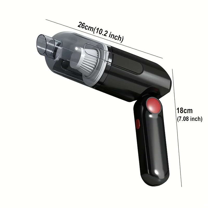 6000pa kabelloser Heims taub sauger USB-Aufladung tragbares Reinigungs gerät Mini Nass-und Trocken sauger Auto Haushalt