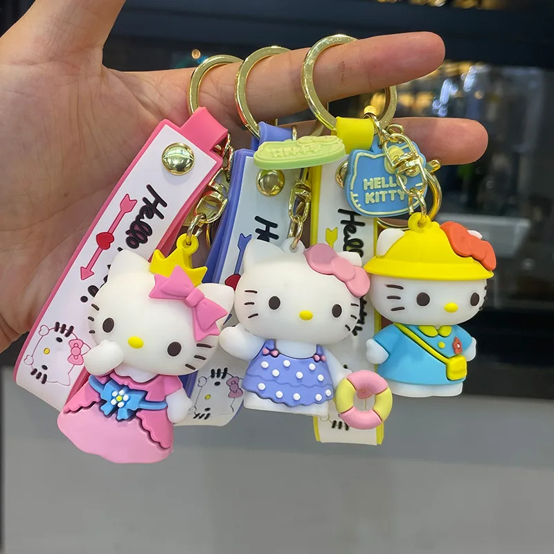

Новый креативный маленький подарок, брелок «Hello Kitty», милая сумка, очаровательная фигурка, очаровательная сумка, аксессуар, брелок для ключей, подарок