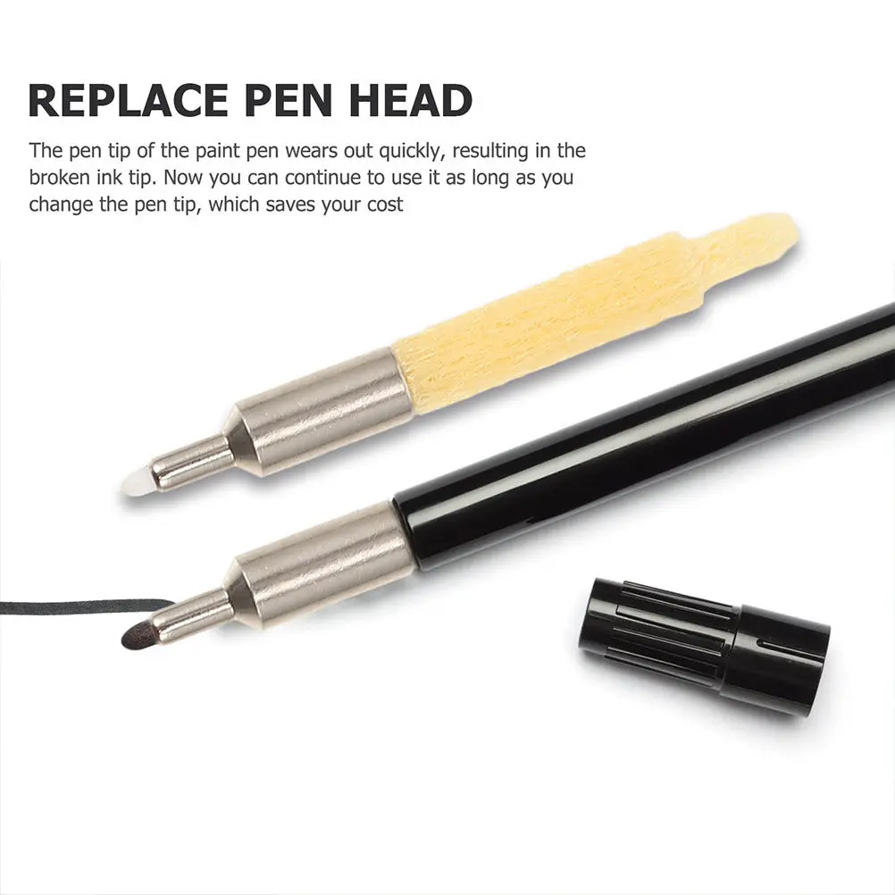 4 Pcs Paint Marker Replacement Nibs Tips for Markers Pen Glass Painting Pens Stylus Applicator