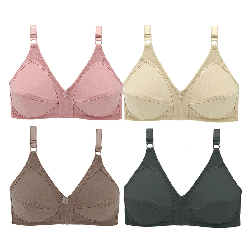 Wireless Cotton Bras For Women Plus Size Brassiere Non Padded Underwear Comfortable Lingerie Soft Big Cup