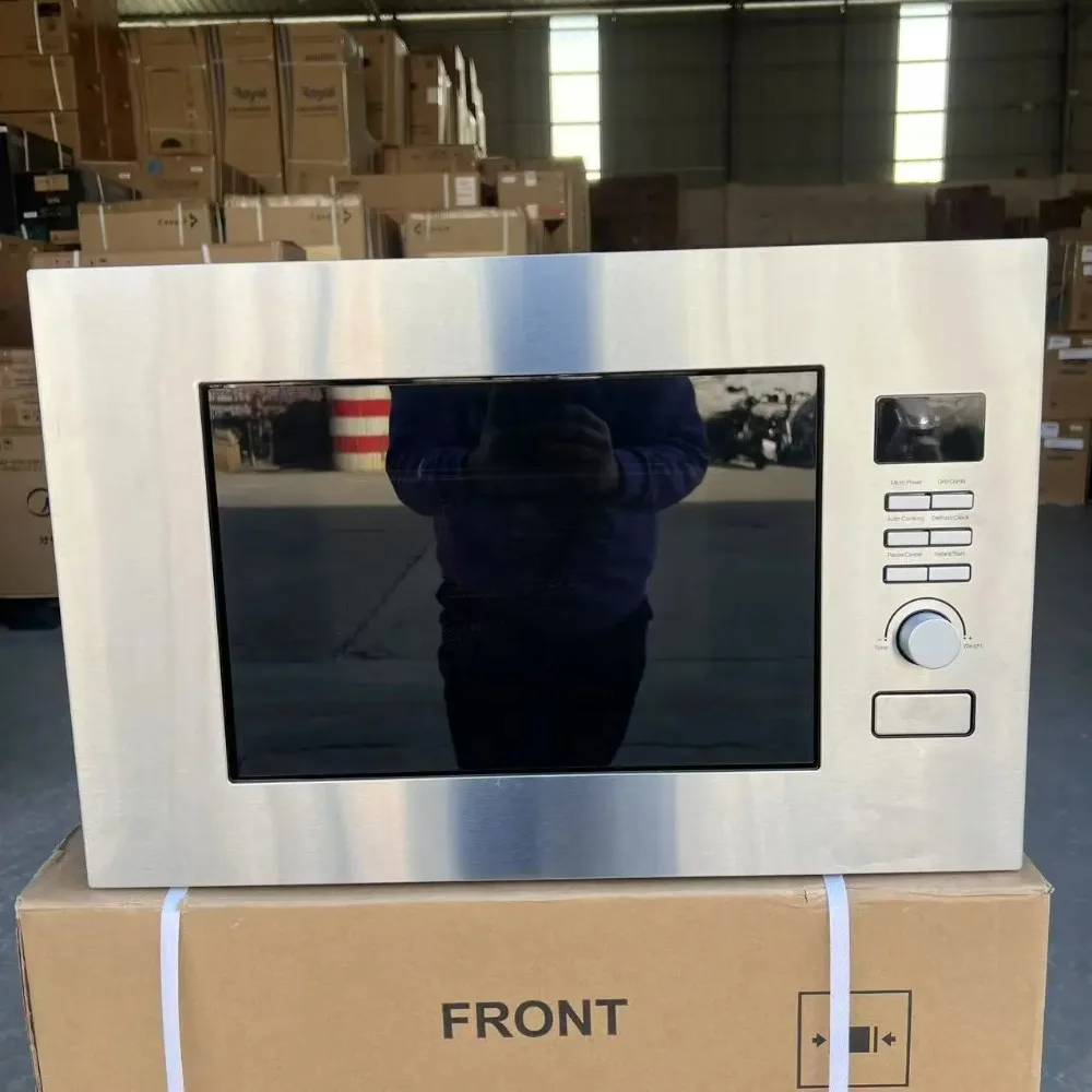 Forno microondas com grelha 20L embutido em aço inoxidável cor prata padrão do Reino Unido 220v 50hz 700w 20UG21