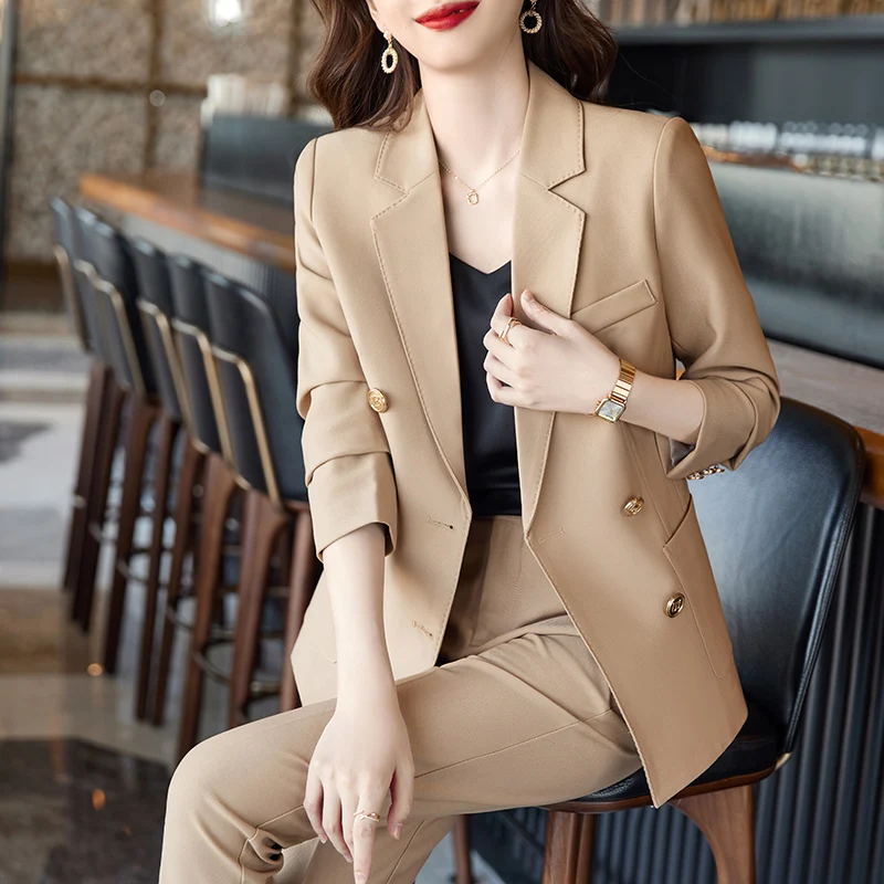 

Formal Professional Office Business Suits with Pants and Jackets Coat for Women Work Wear OL Styles Female Blazer Trousers Sets