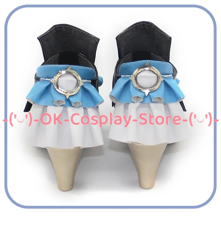 Game Genshin Impact Xingqiu Cosplay Shoes Halloween Carnival Boots Cosplay Prop PU Leather Shoes Custom Made