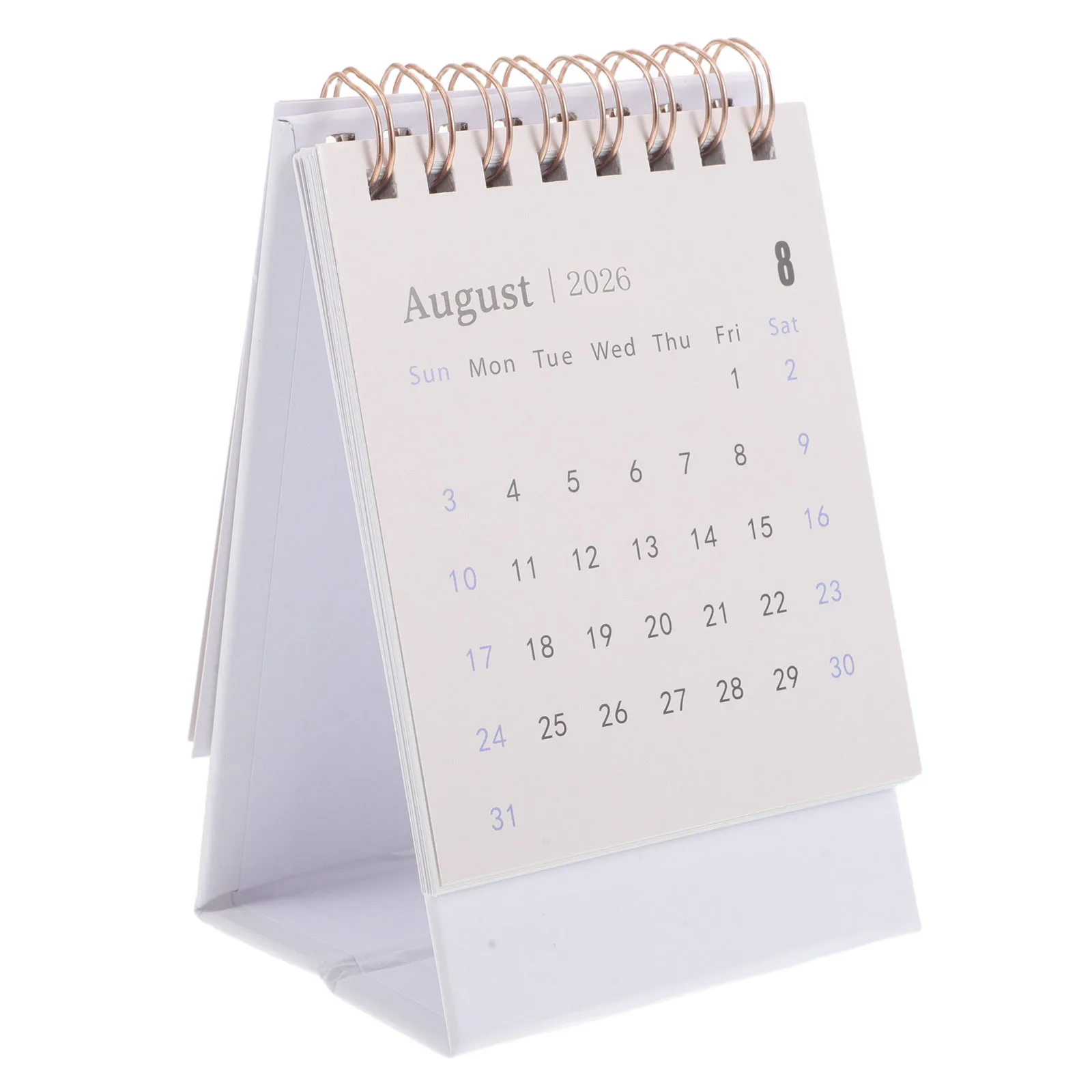 

2026 Compact Mini Desk Calendar Stylish Standing Flip Desktop Monthly Planner Elegant Design Mini Desk Calendar