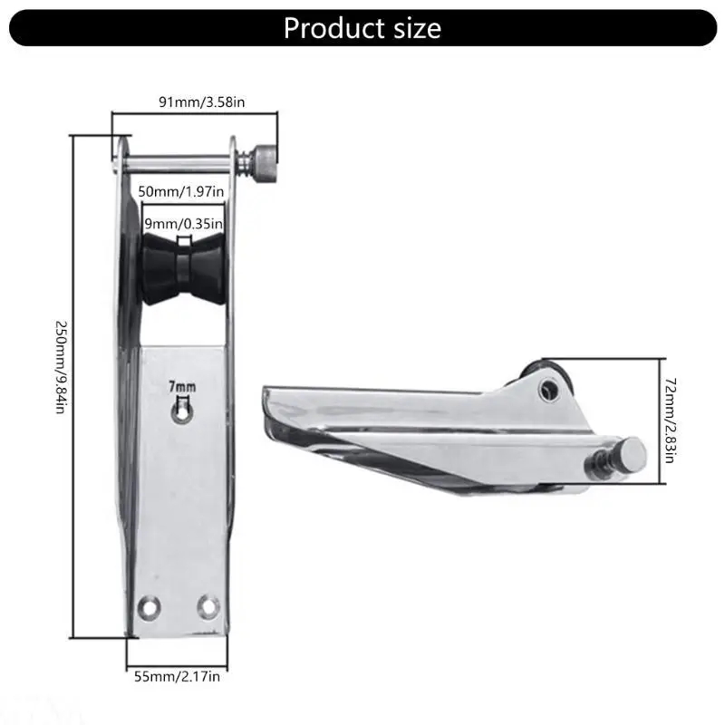 G7NA Docking-Hardware-Zubehör, Edelstahlrollen, feste Halterung – Detail 8