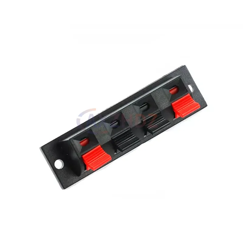10 PCS Plastic 2/4 Positions Connector Terminal Push In Jack Spring Load Audio Speaker Terminals Breadboard Amplifier Test Clip