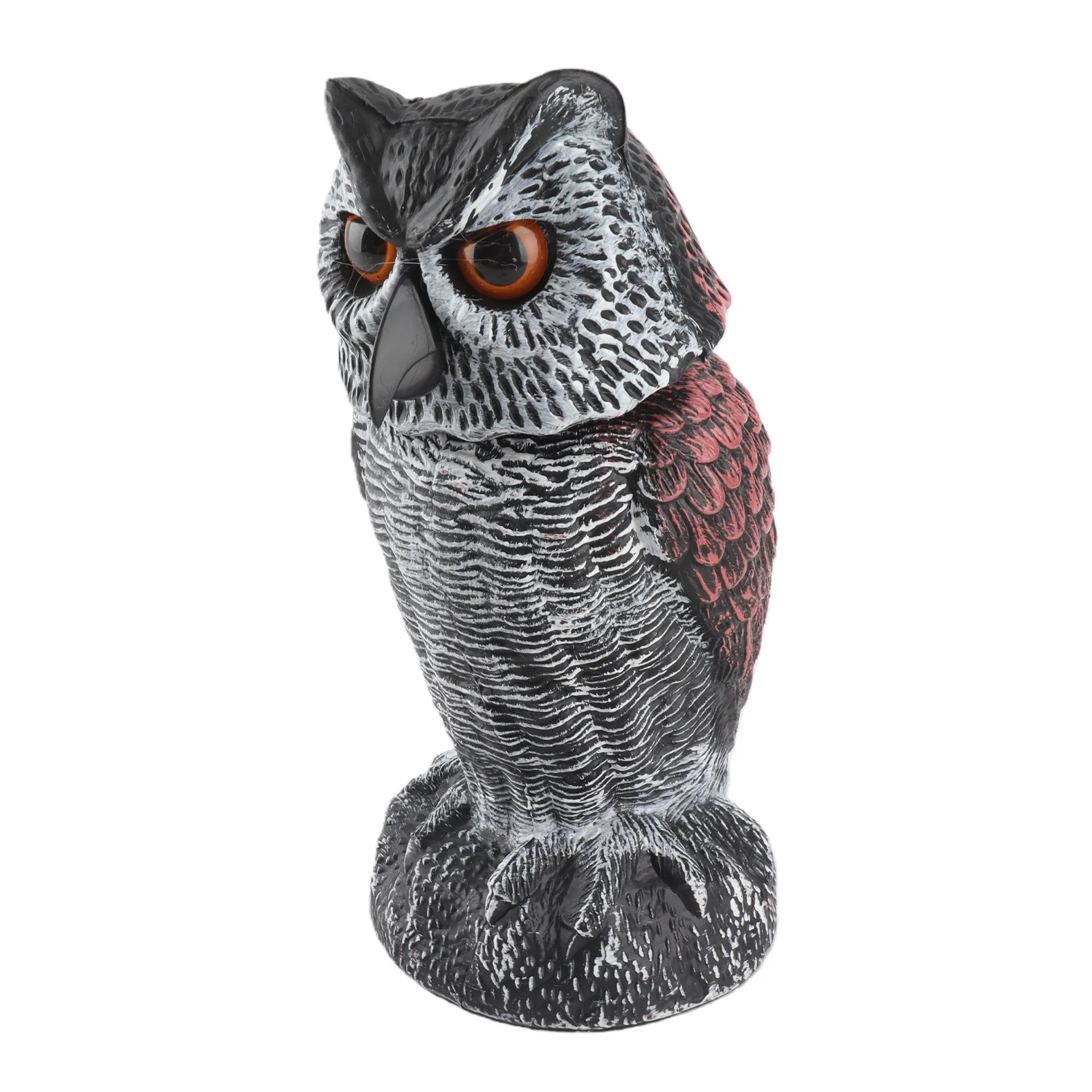 Owl Decoy Bird Deterrent Plastic Shake Head Scarecrow Fake Owl Garden Pest Repellent for Outdoor Yard Patio Lawn