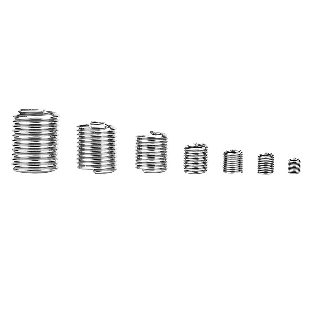 Drahtgewindeeinsätze M3 M4 M5 M6 M8 M10 M12 Befestigungsgewindeeinsatz Edelstahl Spiraldraht-Schraubhülse Verschleißreparatur-Set – Detail 8