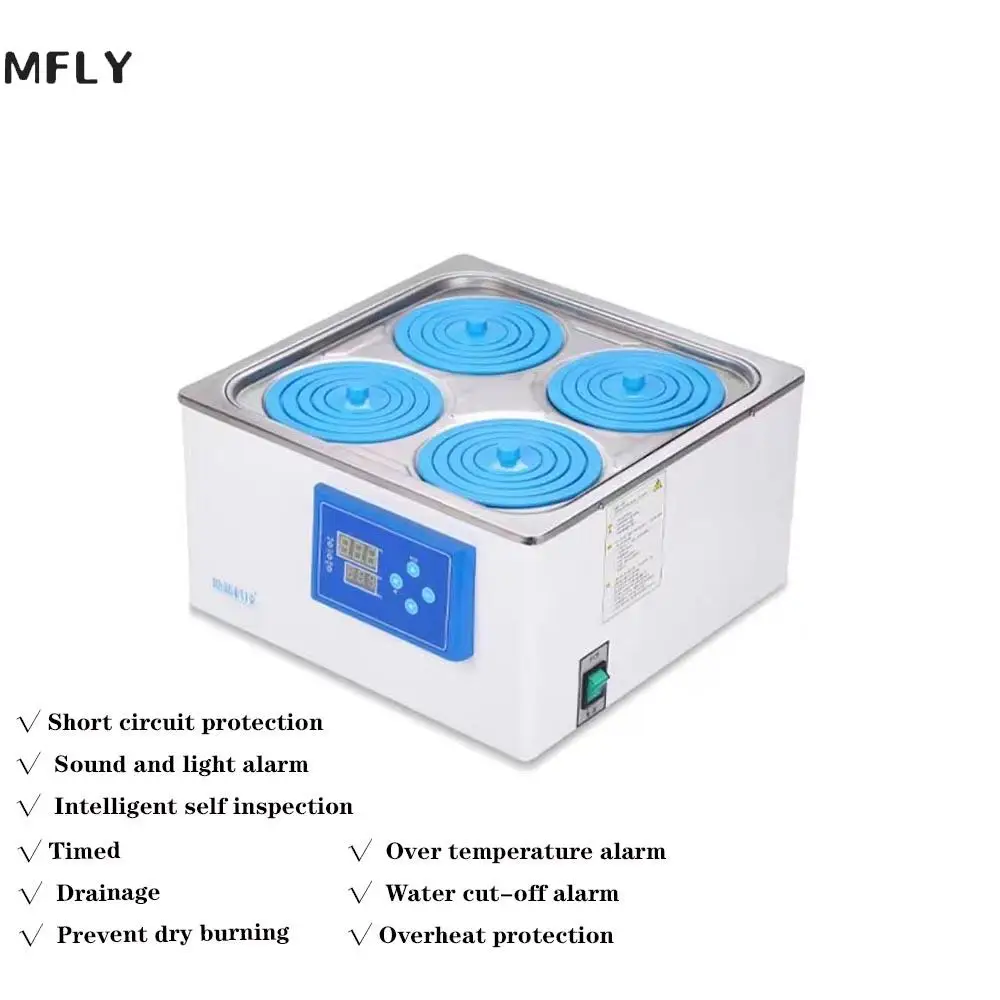 

LHH-1/2/4 Laboratory Water Bath Constant Temperature Digital Display One-time Molding 304 Stainless Steel Thermostat Tank