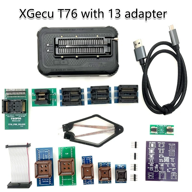 

XGecu T76 programmer burner T56 upgraded version + 13 adapter seat T76 + 13adapter