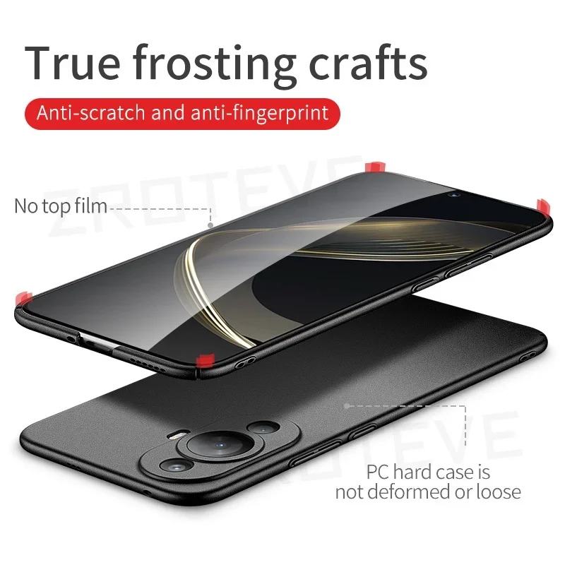 For Nova11 Case ZROTEVE Slim Hard PC Frosted Cover For Huawei Nova 11 12 SE 12s 11i 10 Pro Nova10 Nova11i Nova12i Phone Cases