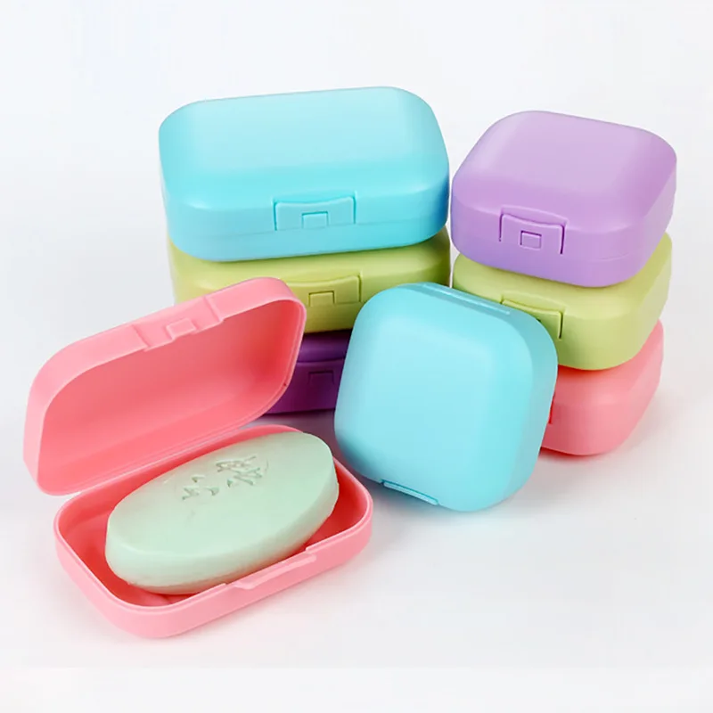 Jabonera portátil, contenedor de almacenamiento, jabonera de ducha, accesorios de baño, caja de contenedores multifuncionales, 1 ud.