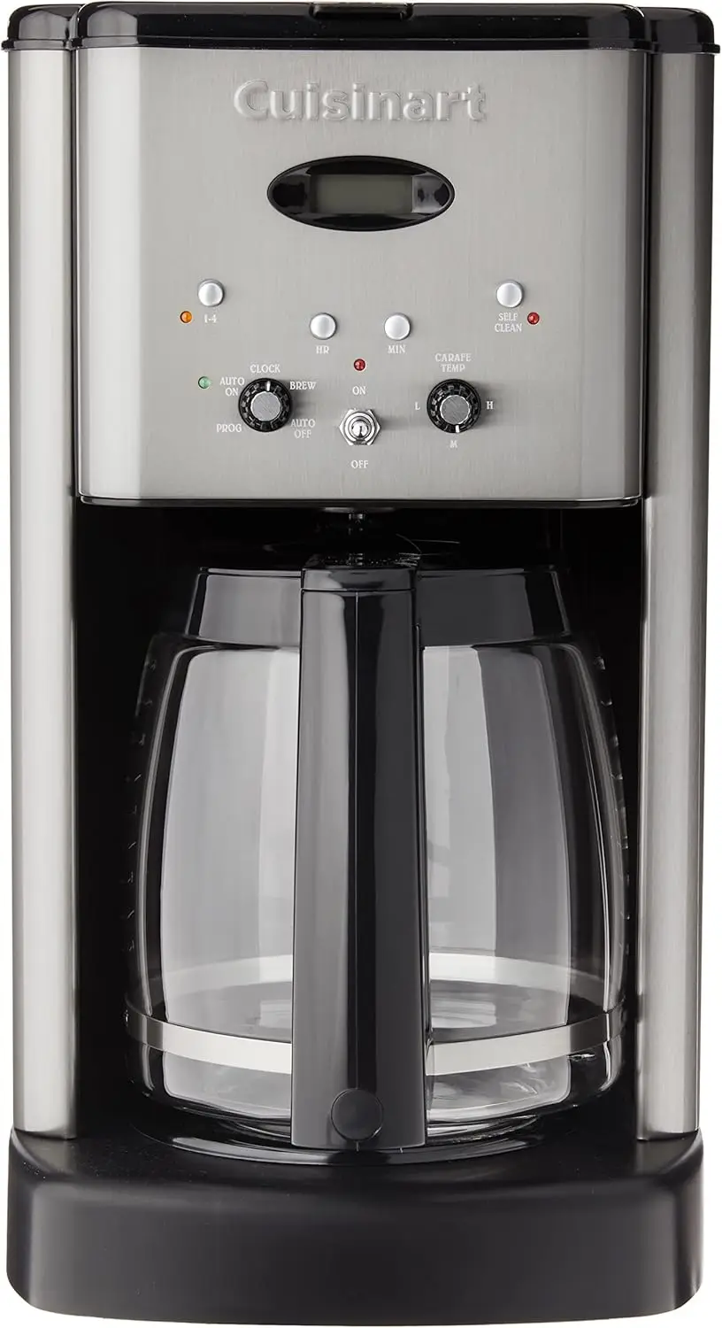 Cuisinart DCC-1200P1 Brew Central 12-Cup Programmable Coffeemaker Coffee Maker, Carafe, Brushed Chrome