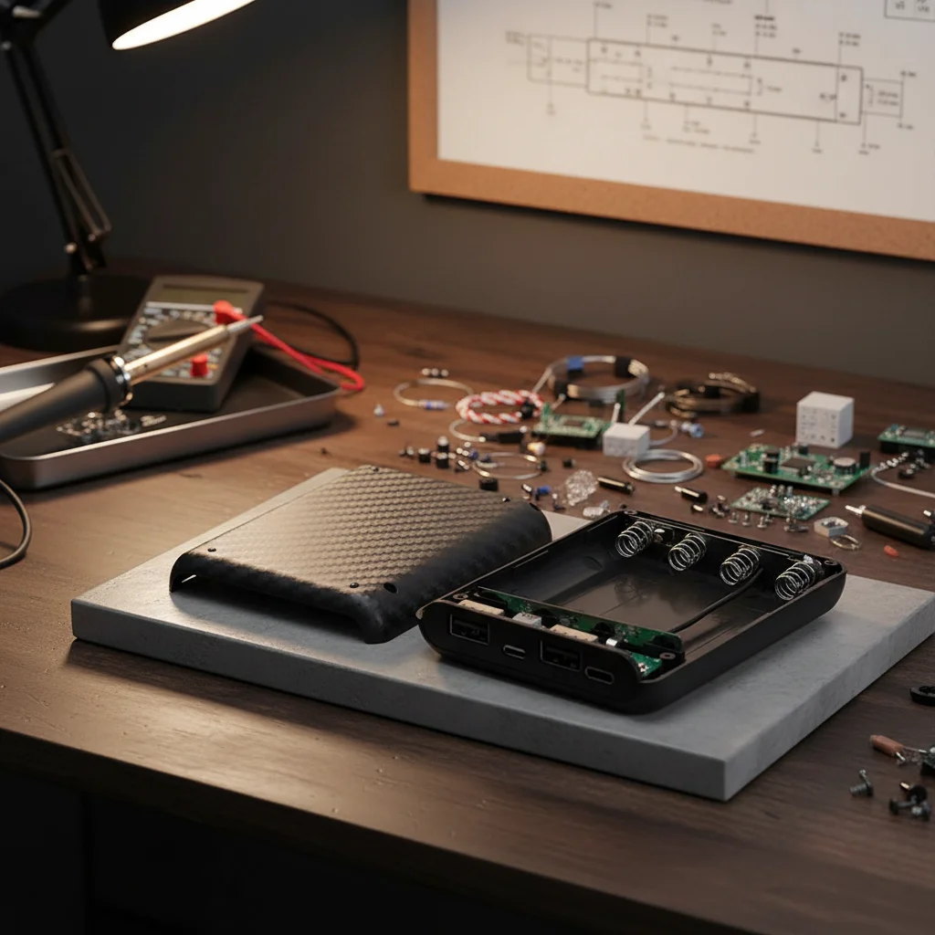 

1 шт. аккумуляторный блок Power Bank, 4 слота, аккумуляторный блок, чехол для зарядки, корпус зарядного устройства Power Bank, корпус источника питания, электроинструменты