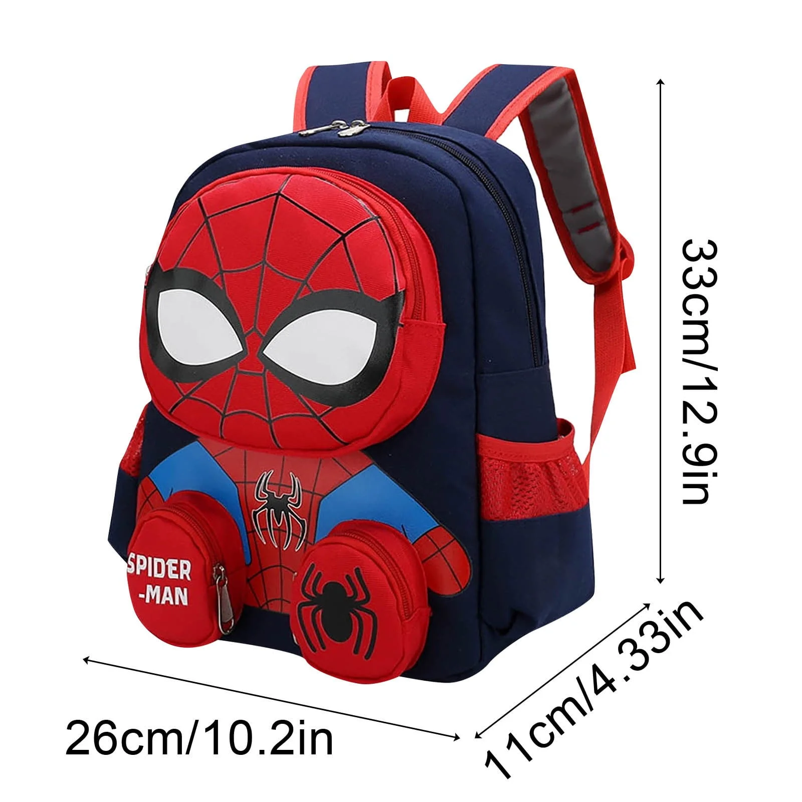 ia de la historieta 3d grande capacidad de los estudiantes de la mochila de viaje de los niños de los super heróis de las mochilas de Spiderman de los juguetes calientes