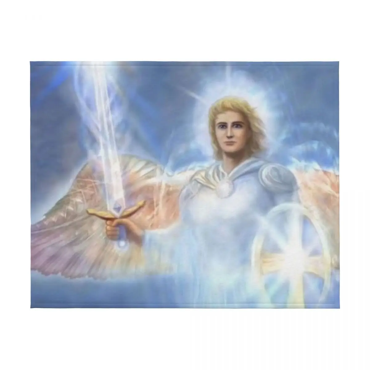 بطانية رمي Saint Michael The Archangel مرجحة للأريكة المزخرفة منقوشة لبطانيات الأطفال #2