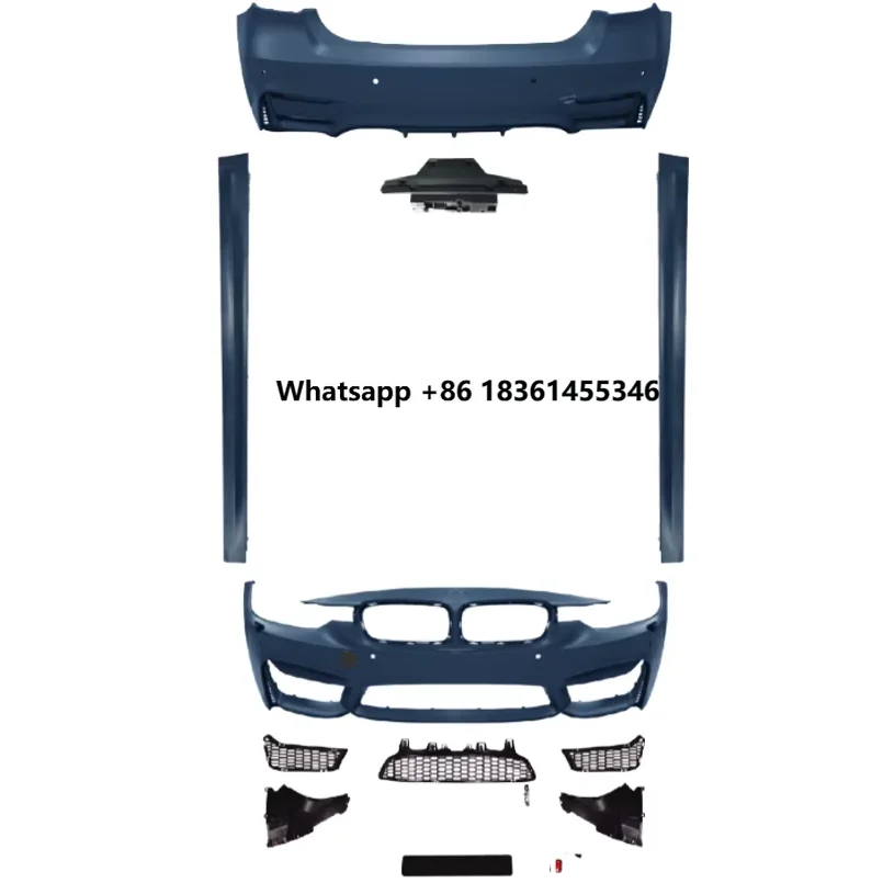 

For F30 Upgrade to M3 Body with Front Rear Bumper Side Skirt Factory Sale Body Kits Plastic PP Material Exterior Accessories