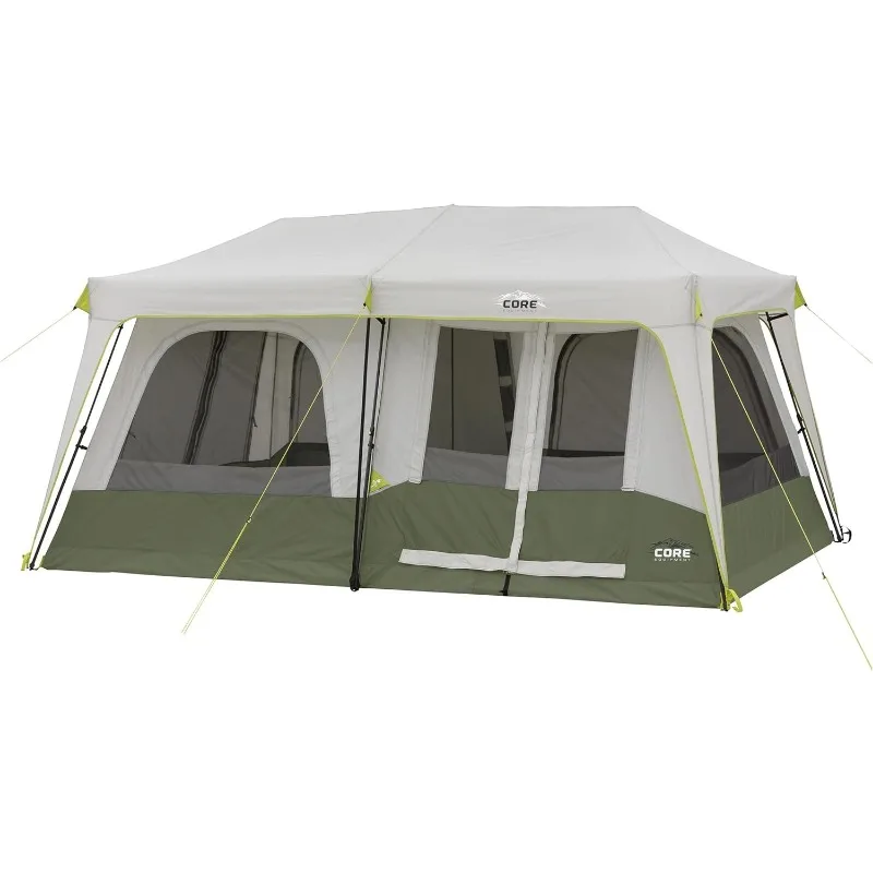 CORE Instant Cabin Tent | Multi Room Tent for Family | Large Pop Up Tent with Organization for Outdoor Camping Accessories