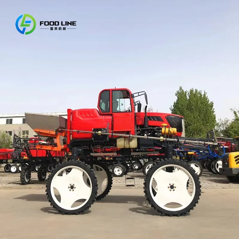 Custom Tractor  Big Spray Tractive Agricultural Boom Automatic Sprayer Self-propelled Sprayer Engine Gearbox