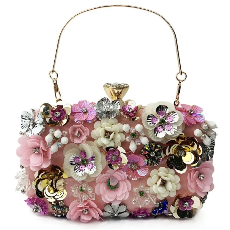 

Y Handmade 3D Versatile Handheld Single Shoulder Cross Shoulder Women's Wedding Flower Bag