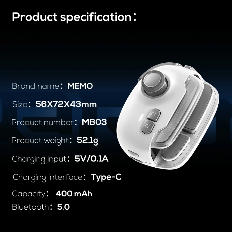 MEMO Kip eten Mobiele game-joystick MB03 Gamepad-controller Draadloos Combo-schaduwknop met één klik Intelligent drukpistool