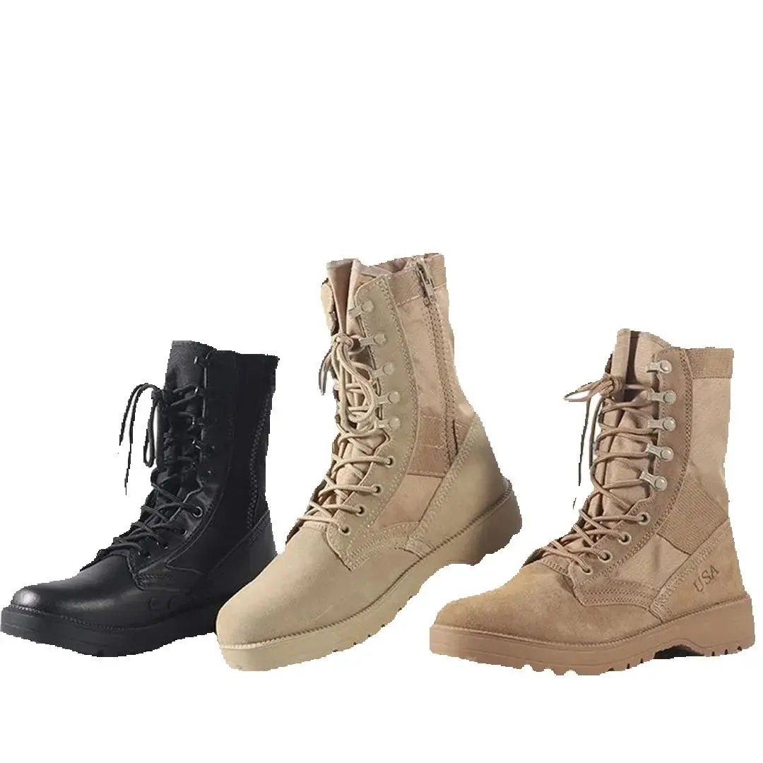 

Men's Outdoor Work Shoes Desert Boots Sports Combat Lightweight Non-Slip Wear-Resistant Hiking High-Top Tactical Botas