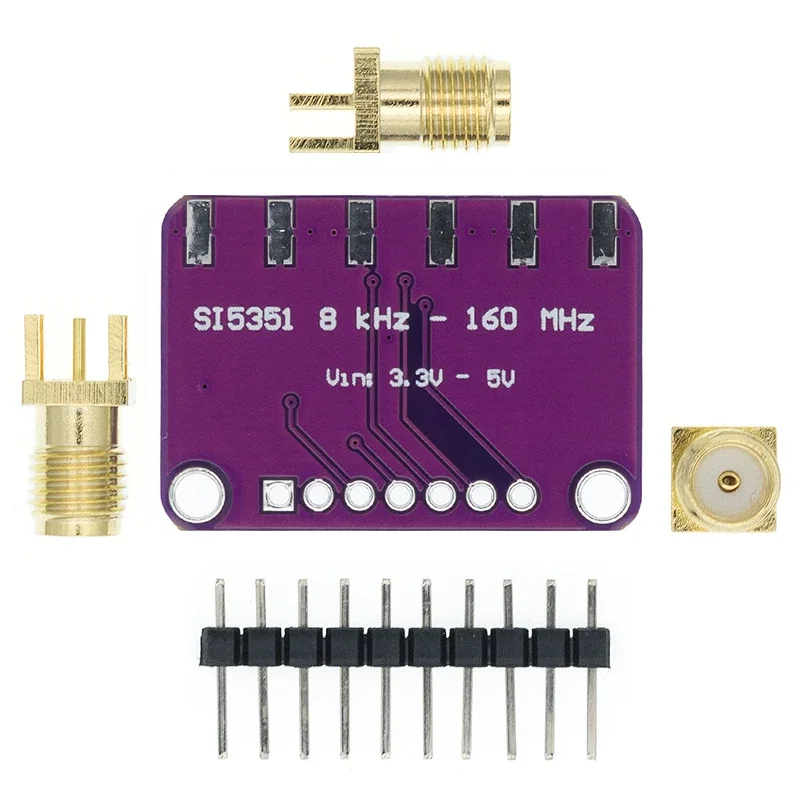 DC 3V-5V CJMCU-5351 Si5351A Si5351 I2C Clock Generator Breakout Board Module Signal Generator Clock 8KHz-160MHz For Arduino