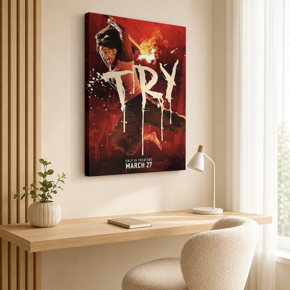 Try Movie Canvas Print Poster Personalized Photo Vintage Movie Wall Art for Living Room Home Theater Decor Gift for Collectors