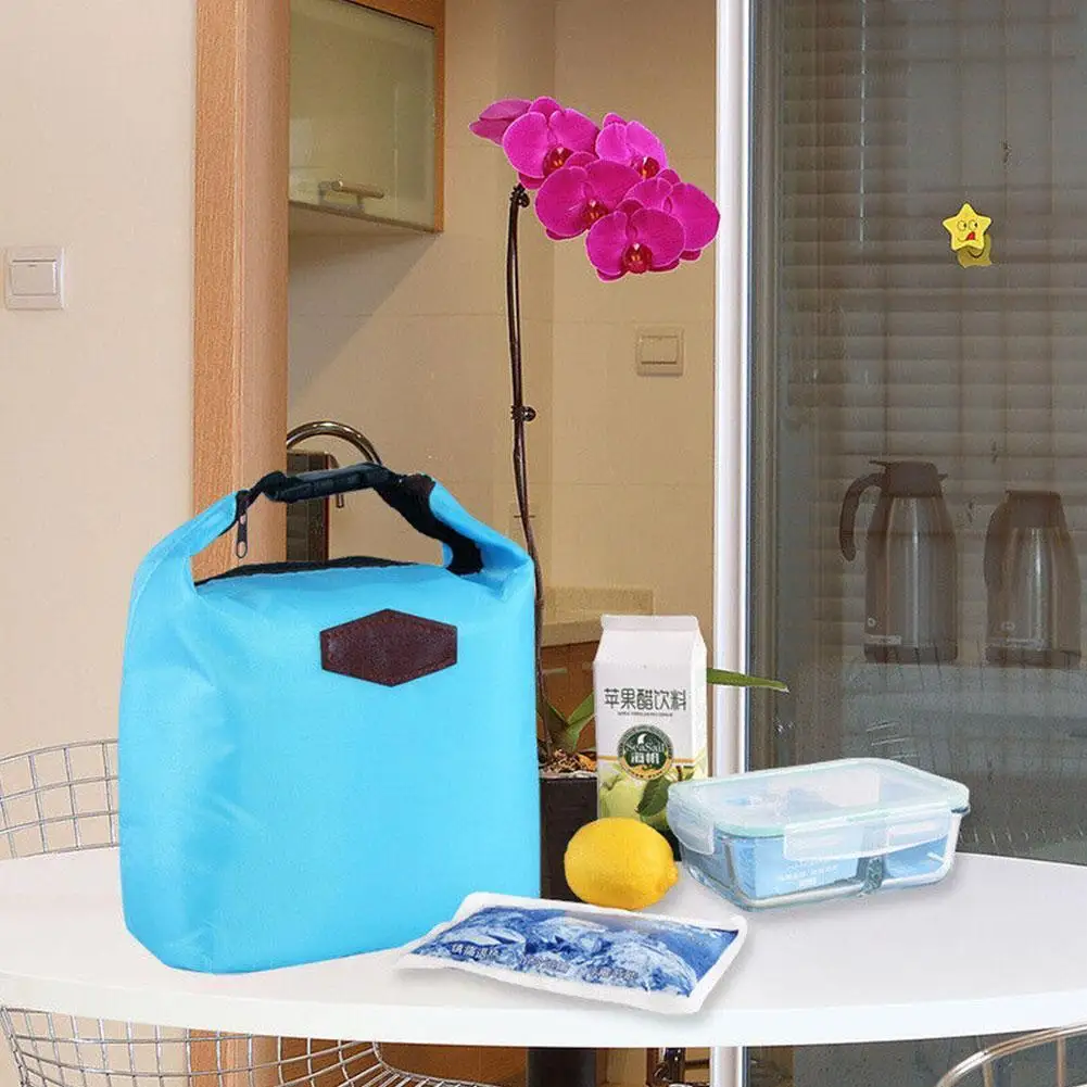 Thermal Insulated Lunch Bag Oxford Handbag Travel Camping Picnic Food Drink Cooler Tote Storage Box Children Breakfast Bento Bag