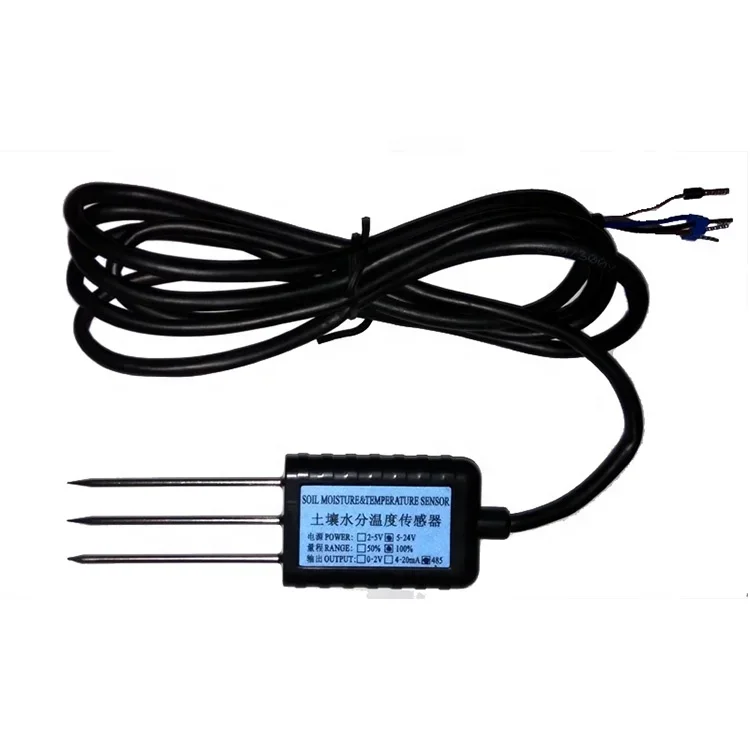 

2022 Waterproof 3.3V Power Zigbee UART SDI12 4-20mA RS485 Temperature Soil Moisture Sensor