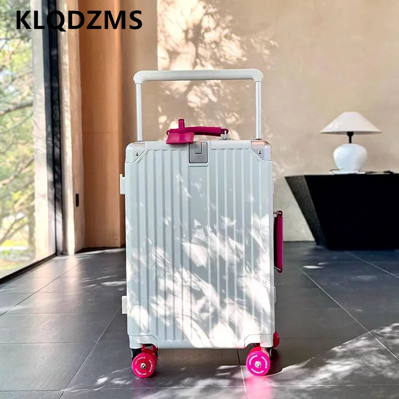 KLQDZMS Reisegepäck 24"26"28"30 Zoll Damen-Trolley mit großer Kapazität 20" ABS+PC Boarding Case Herren-Kabinenkoffer
