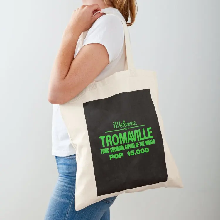 

Welcome to Tromaville Tote Bag reusable shopping bags canvas tote bag eco pack Customizable tote bag