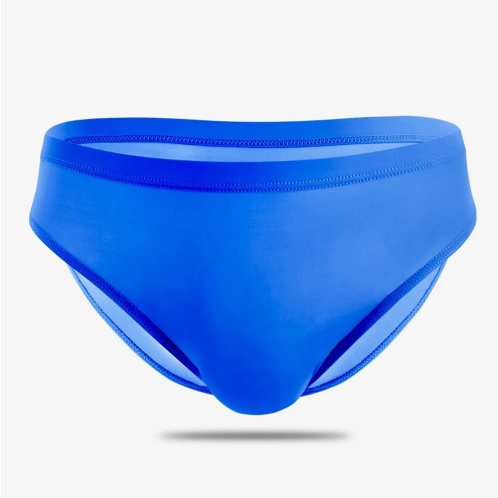 Casual Men Women Breathable Ice Silk Low Waist Sports Briefs Elastic Underwear No Pouch Unisex Panties Bottoms